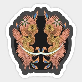 Twin Phoenix Sticker